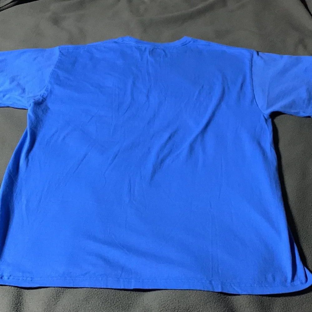 Lot of 2 Russell Athletics blue, short sleeve t-shirts.  Size Large - Picture 5 of 11